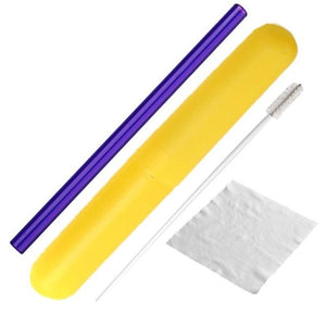 Glass Drinking Straw with Cleaning Brush