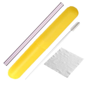 Glass Drinking Straw with Cleaning Brush