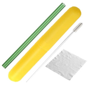 Glass Drinking Straw with Cleaning Brush