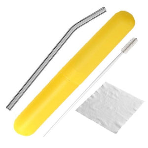 Glass Drinking Straw with Cleaning Brush