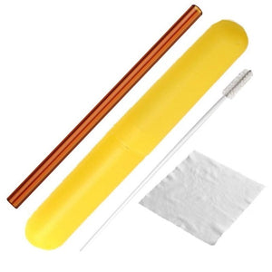 Glass Drinking Straw with Cleaning Brush