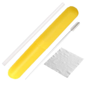 Glass Drinking Straw with Cleaning Brush