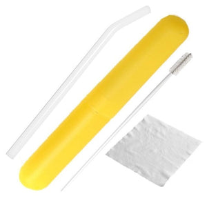 Glass Drinking Straw with Cleaning Brush