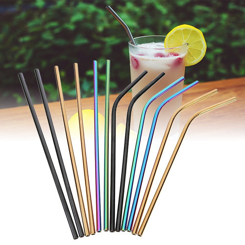 Stainless Steel Drinking Straws with Cleaner Brushes